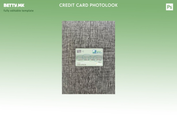 модерен стил Камерун Atlantic банка виза дебитна картичка photolook пред шаблон